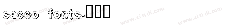 sacco fonts字体转换